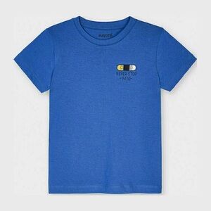 Size 7 Toddler Boys Mayoral Blue Graphic Kids Tee